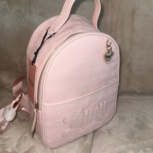 Juicy Couture Light Pink Embossed Backpack